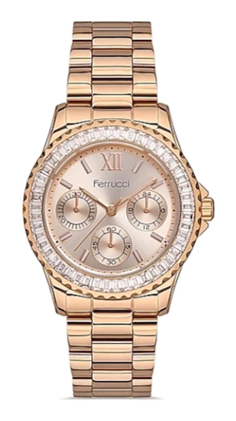 Ferrucci FC.14361M.03 36 mm Rose Gold Çelik Kordon Analog Kadın Kol Saati