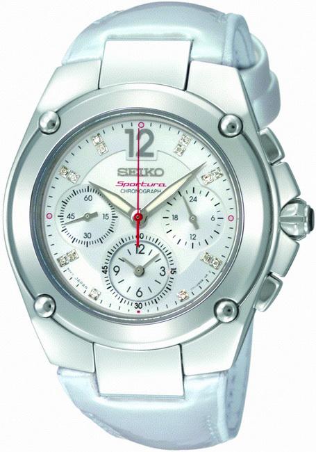 Seiko SRW897P Takvimli 38 mm Beyaz Deri Kordon Analog Kadın Kol Saati