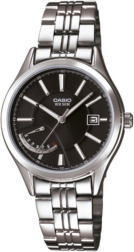 Casio LTP-E102D-1A 30 mm Gri Çelik Kordon Analog Kadın Kol Saati