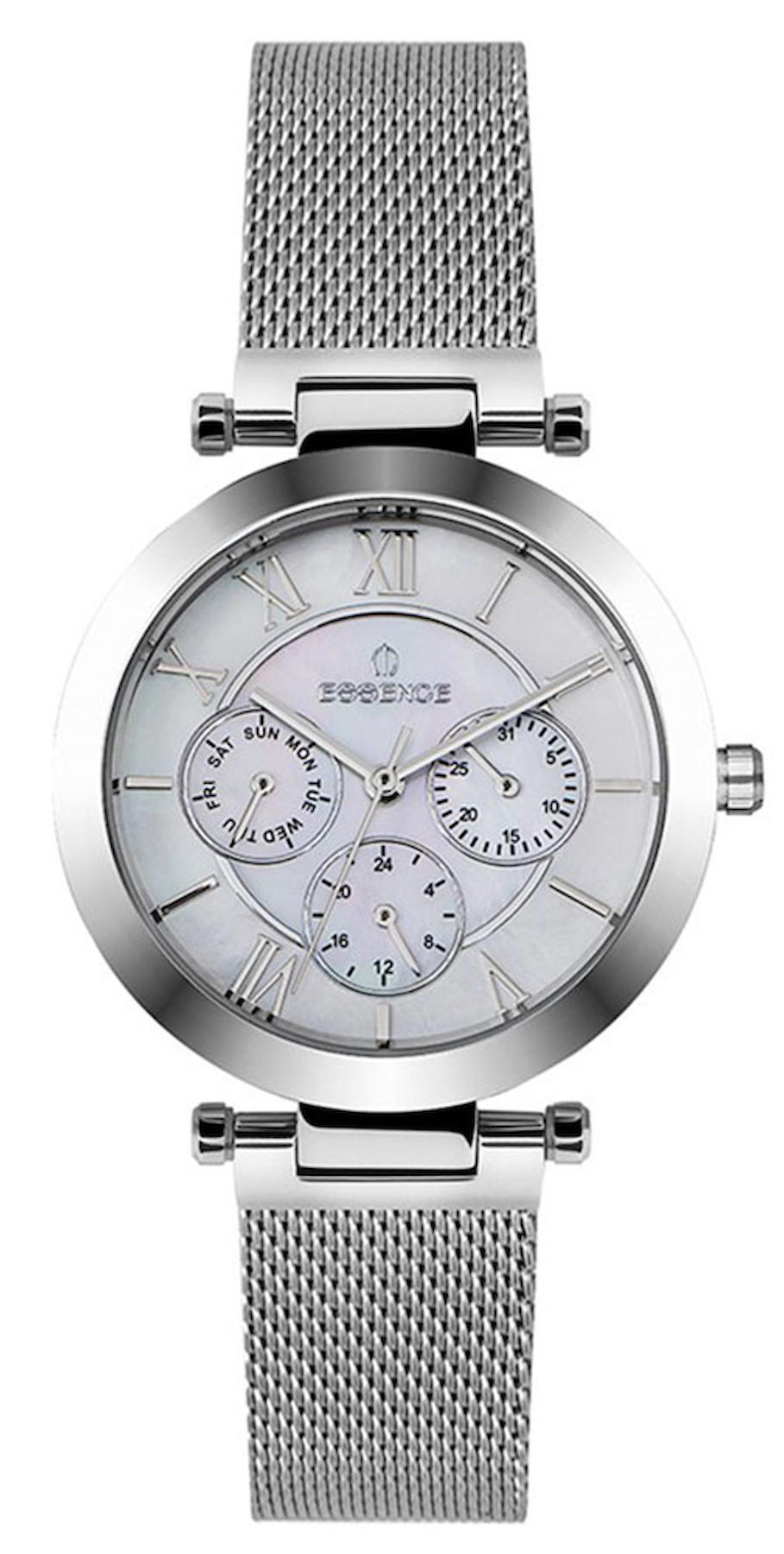Essence ES6518FE.320 36 mm Gri Hasır Kordon Analog Kadın Kol Saati