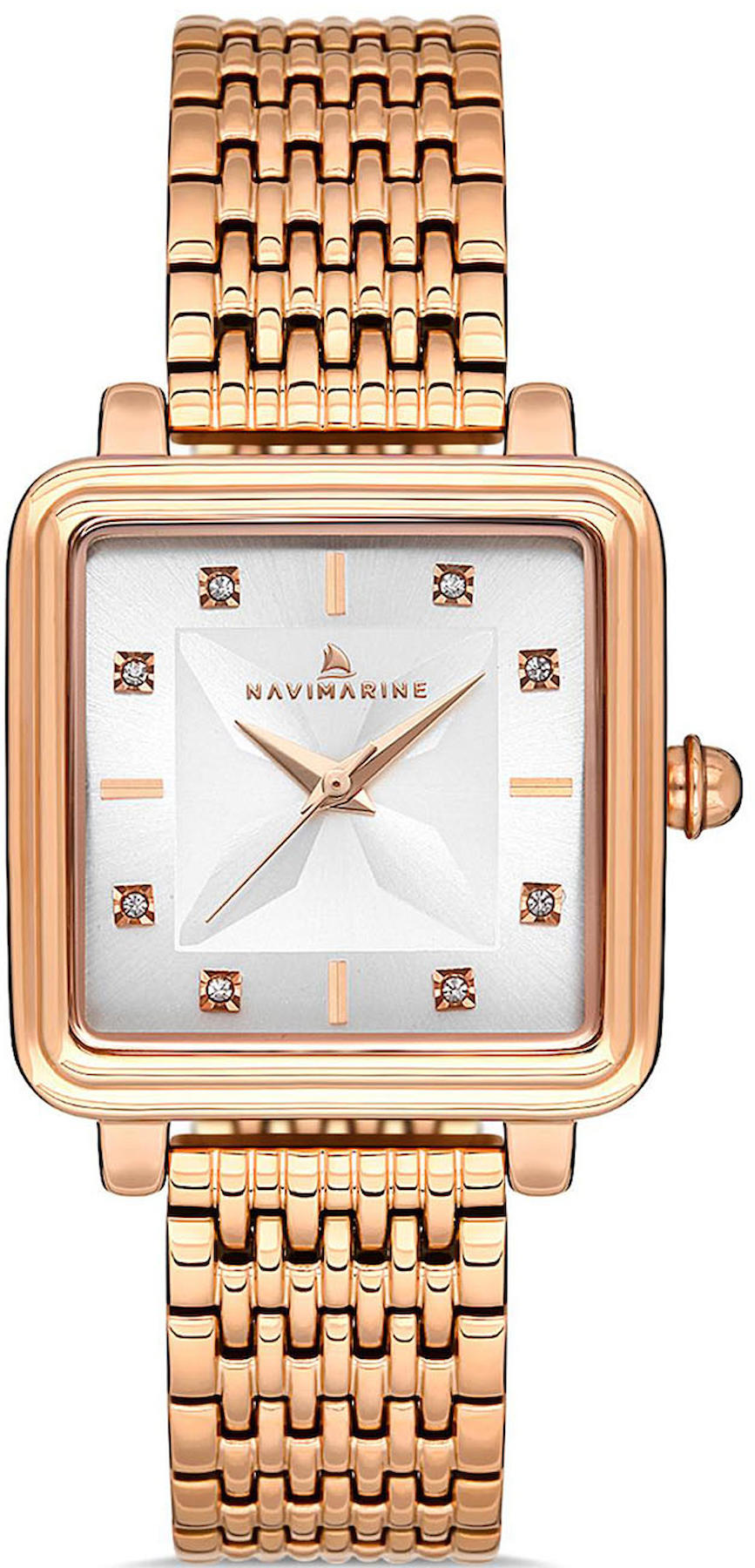 Navimarine NVM49-C1 34 mm Rose Gold Çelik Kordon Analog Kadın Kol Saati