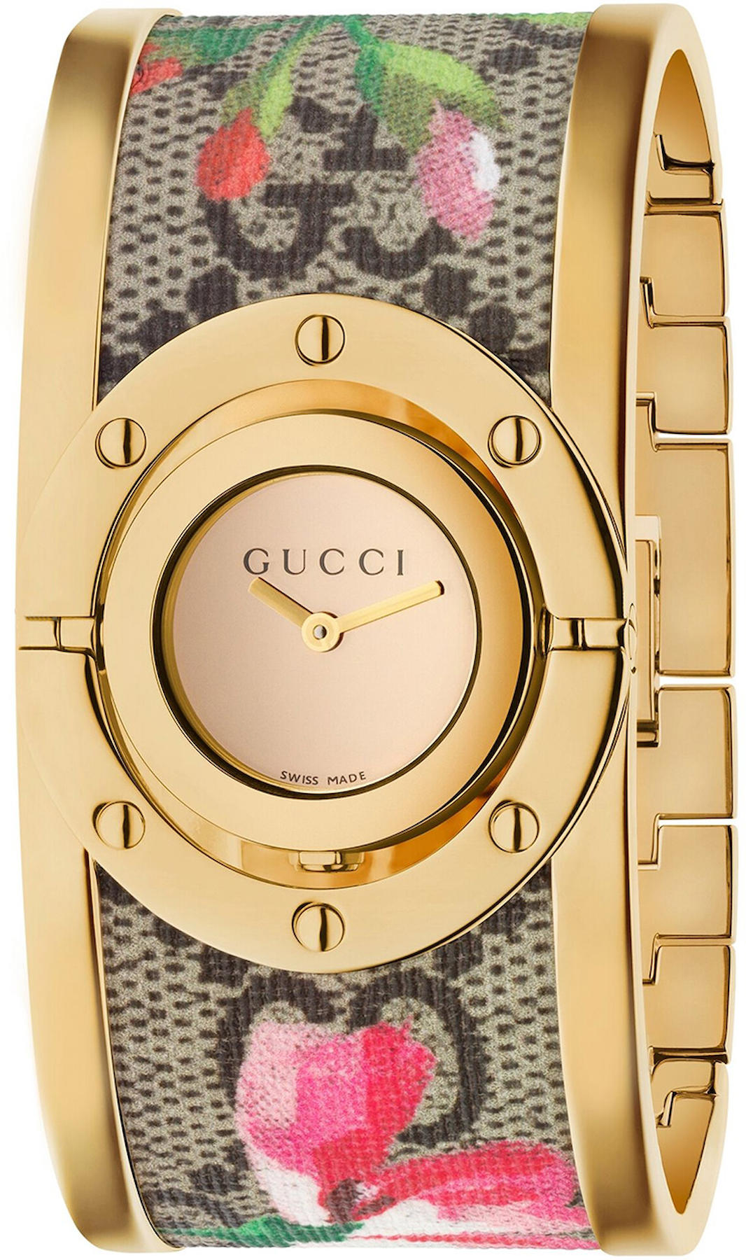 Gucci YA112443 36 mm Krem Çelik Kordon Analog Kadın Kol Saati