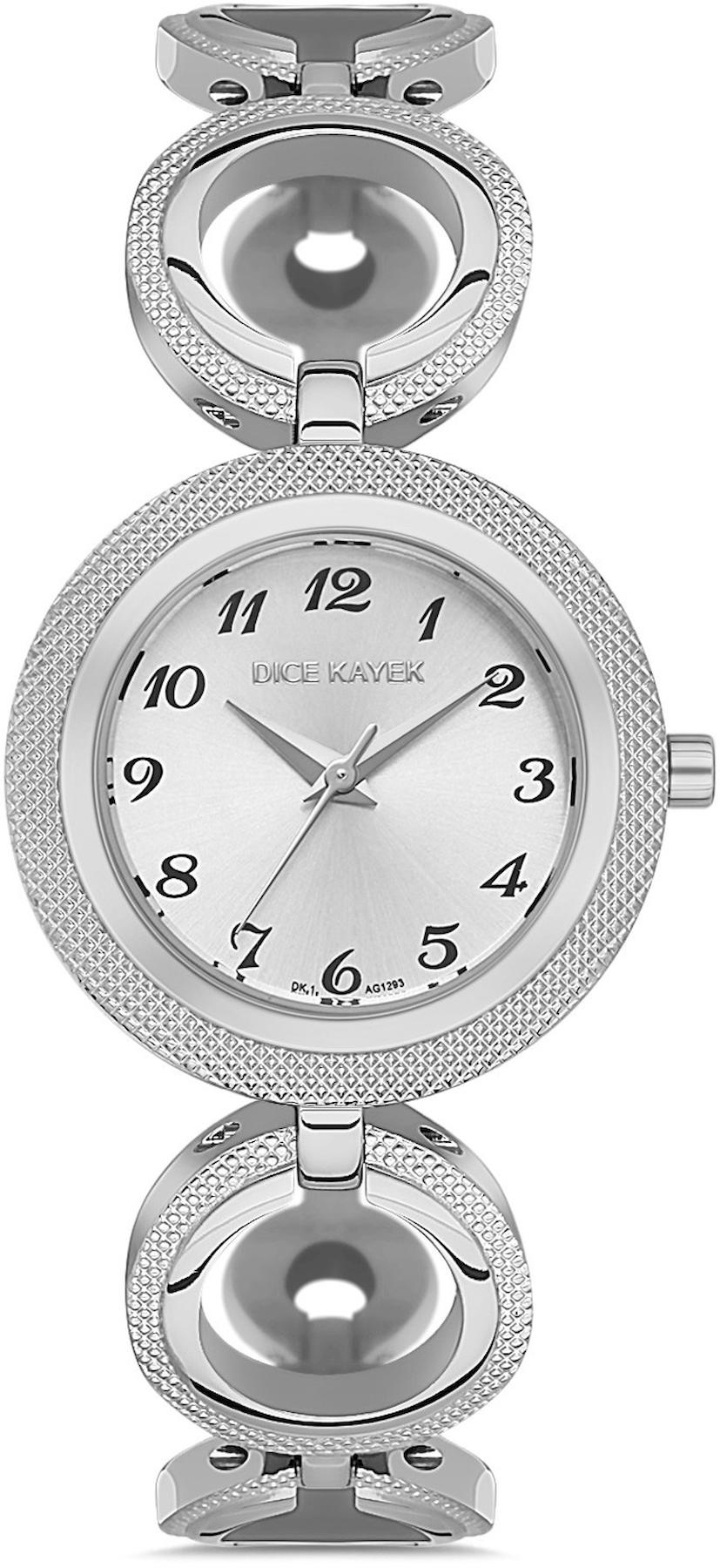 Dice Kayek DK.1.AG1293.04 30 mm Gri Çelik Kordon Analog Kadın Kol Saati