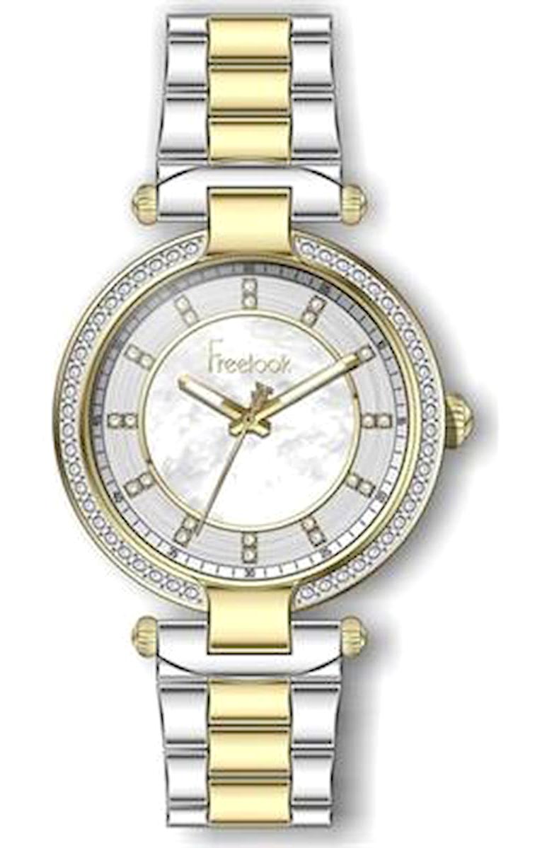 Freelook FL.1.10062.4 36 mm Altın-Gri Metal Kordon Analog Kadın Kol Saati