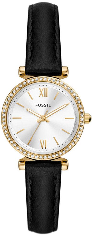 Fossil FES5127 28 mm Siyah Deri Kordon Analog Kadın Kol Saati