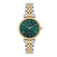 Nacar NC34-39B553-CNM 32 mm Altın-Gri Çelik Kordon Analog Kadın Kol Saati