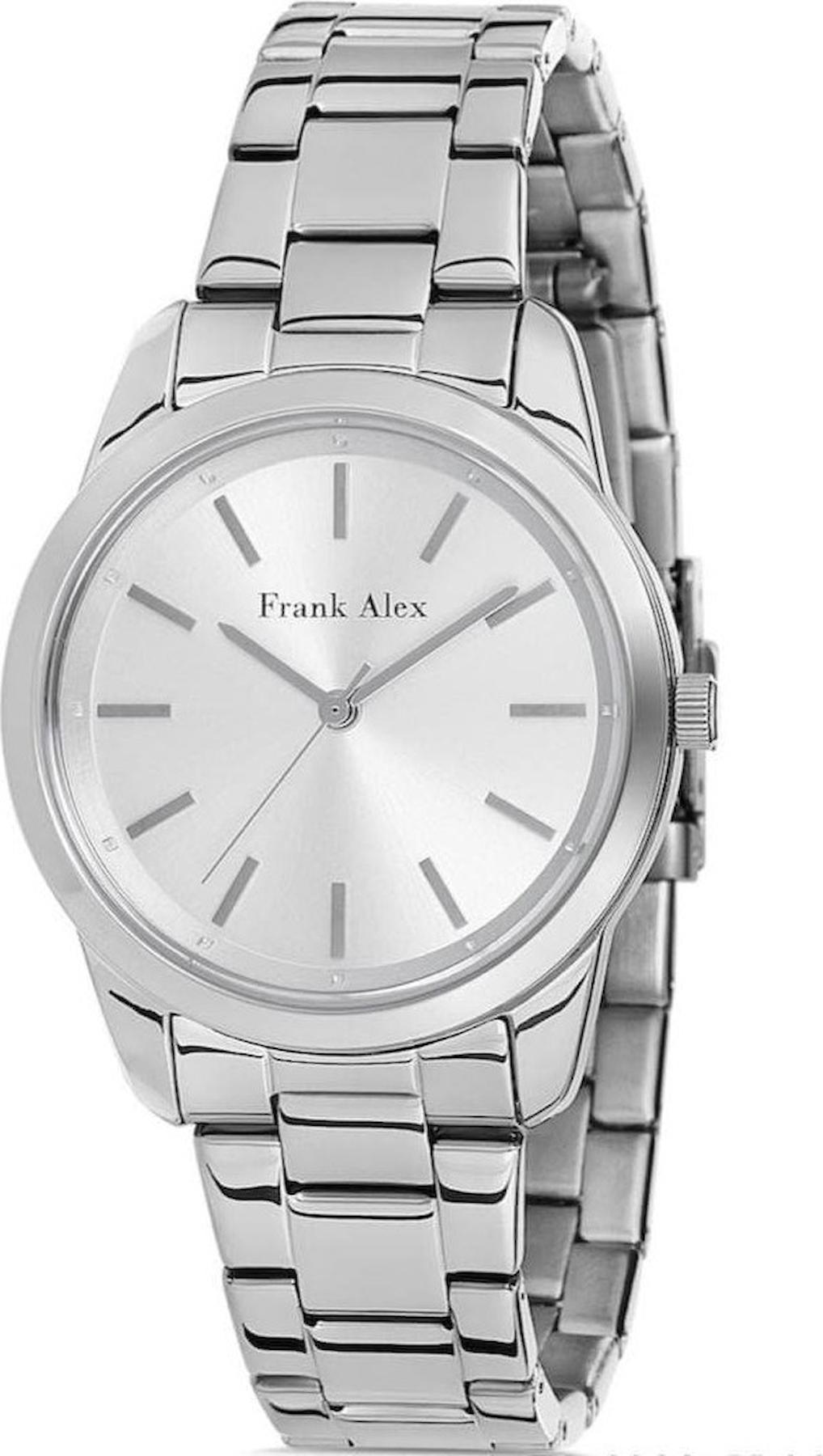 Frank Alex FA.13887M.01 40 mm Gri Çelik Kordon Analog Kadın Kol Saati