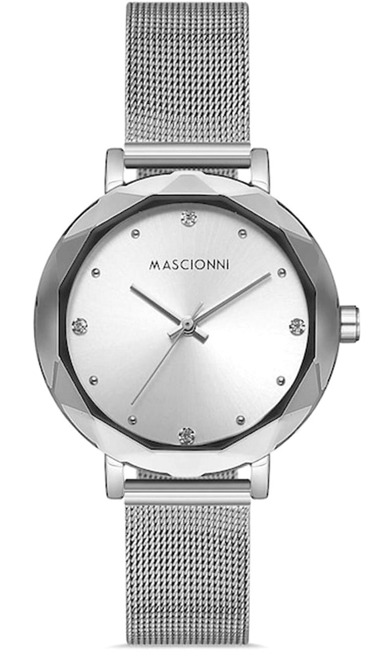Mascionni M.1.1071M.01 38 mm Gri Çelik Kordon Analog Kadın Kol Saati