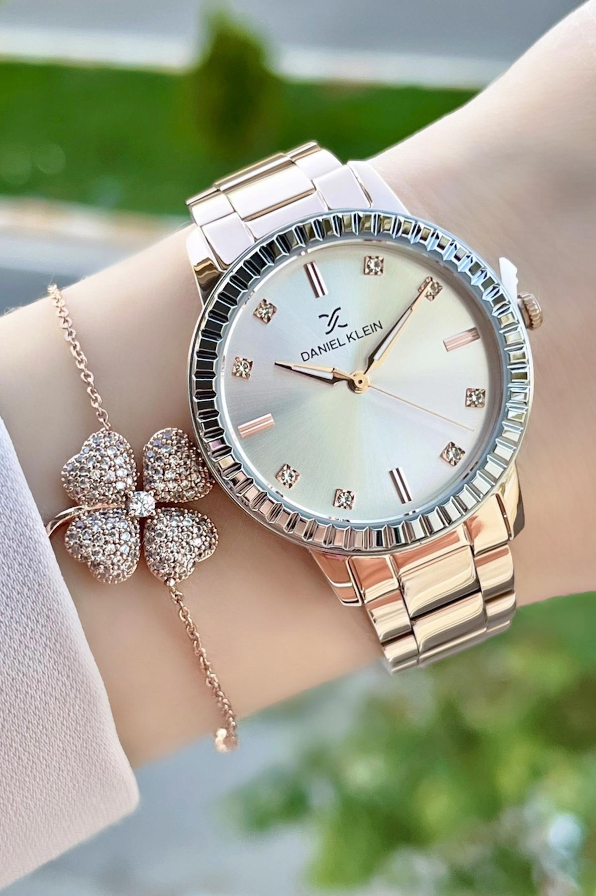 Daniel Klein DKISTE47 35 mm Rose Gold Çelik Kordon Analog Kadın Kol Saati