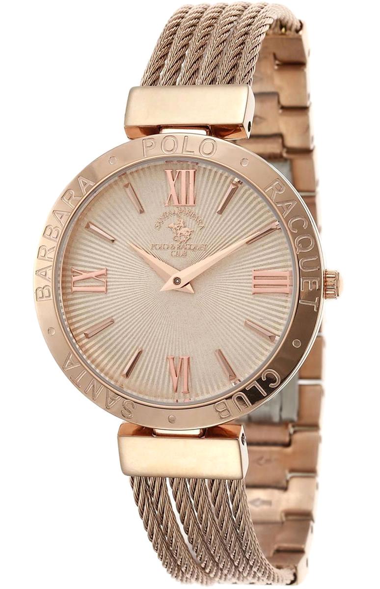 Santa Barbara Polo & Racquet Club SB.1.10019.4 34 mm Rose Gold Çelik Kordon Analog Kadın Kol Saati