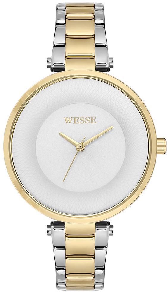 Wesse WWL109306 36 mm Altın-Gri Çelik Kordon Analog Kadın Kol Saati