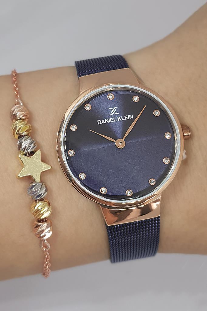 Daniel Klein 30 mm Lacivert Çelik Kordon Analog Kadın Kol Saati