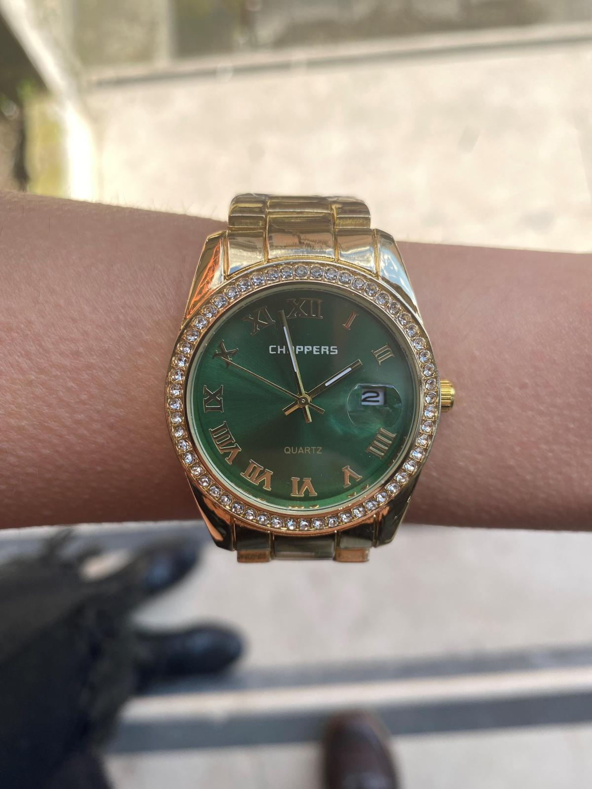 Choppers HBG17046A Takvimli 36 mm Altın Metal Kordon Analog Kadın Kol Saati