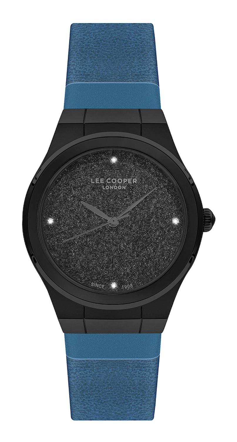 Lee Cooper LC07103.659 40 mm Lacivert Plastik Kordon Analog Kadın Kol Saati