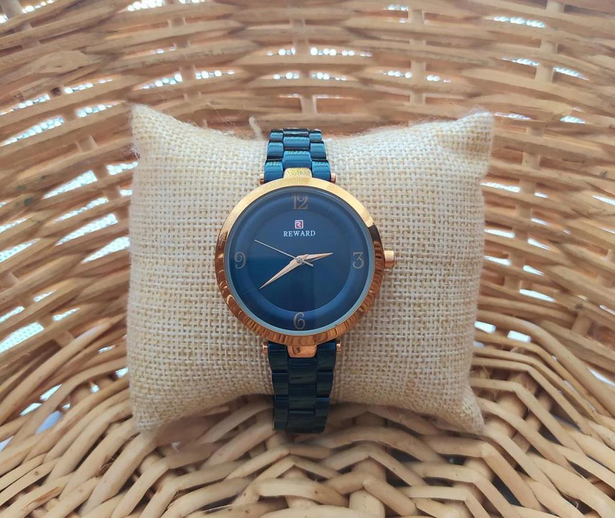 Reward RD63034L 34 mm Lacivert Çelik Kordon Analog Kadın Kol Saati