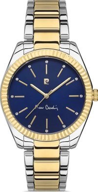 Pierre Cardin 800402F05 36 mm Altın-Gri Çelik Kordon Analog Kadın Kol Saati