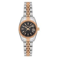 Freelook FL.1.10093.1 Takvimli 30 mm Gri-Rose Gold Metal Kordon Analog Kadın Kol Saati