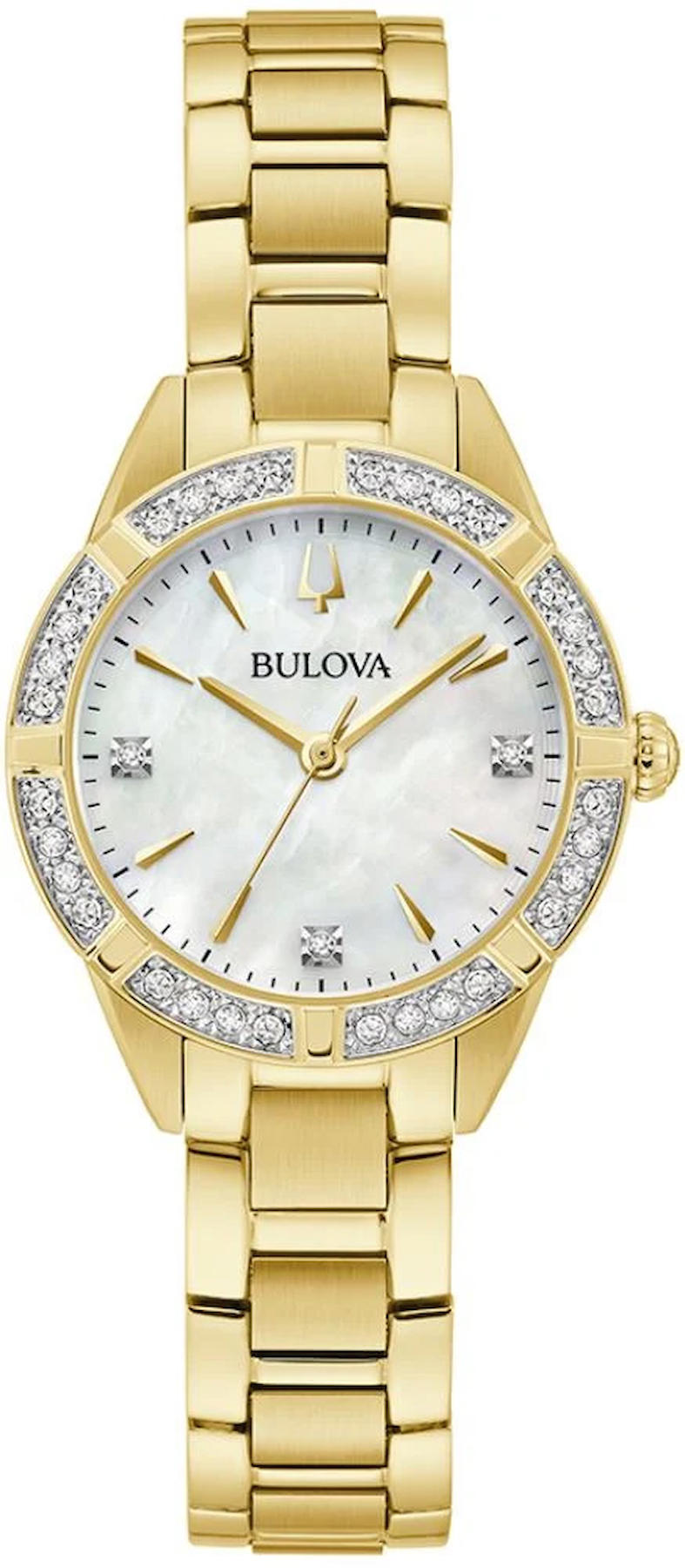Bulova 98R297 28 mm Altın Çelik Kordon Analog Kadın Kol Saati