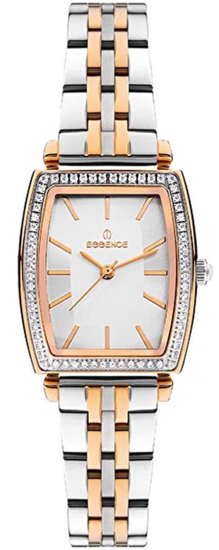 Essence D1141.530 28 mm Gri-Rose Gold Çelik Kordon Analog Kadın Kol Saati