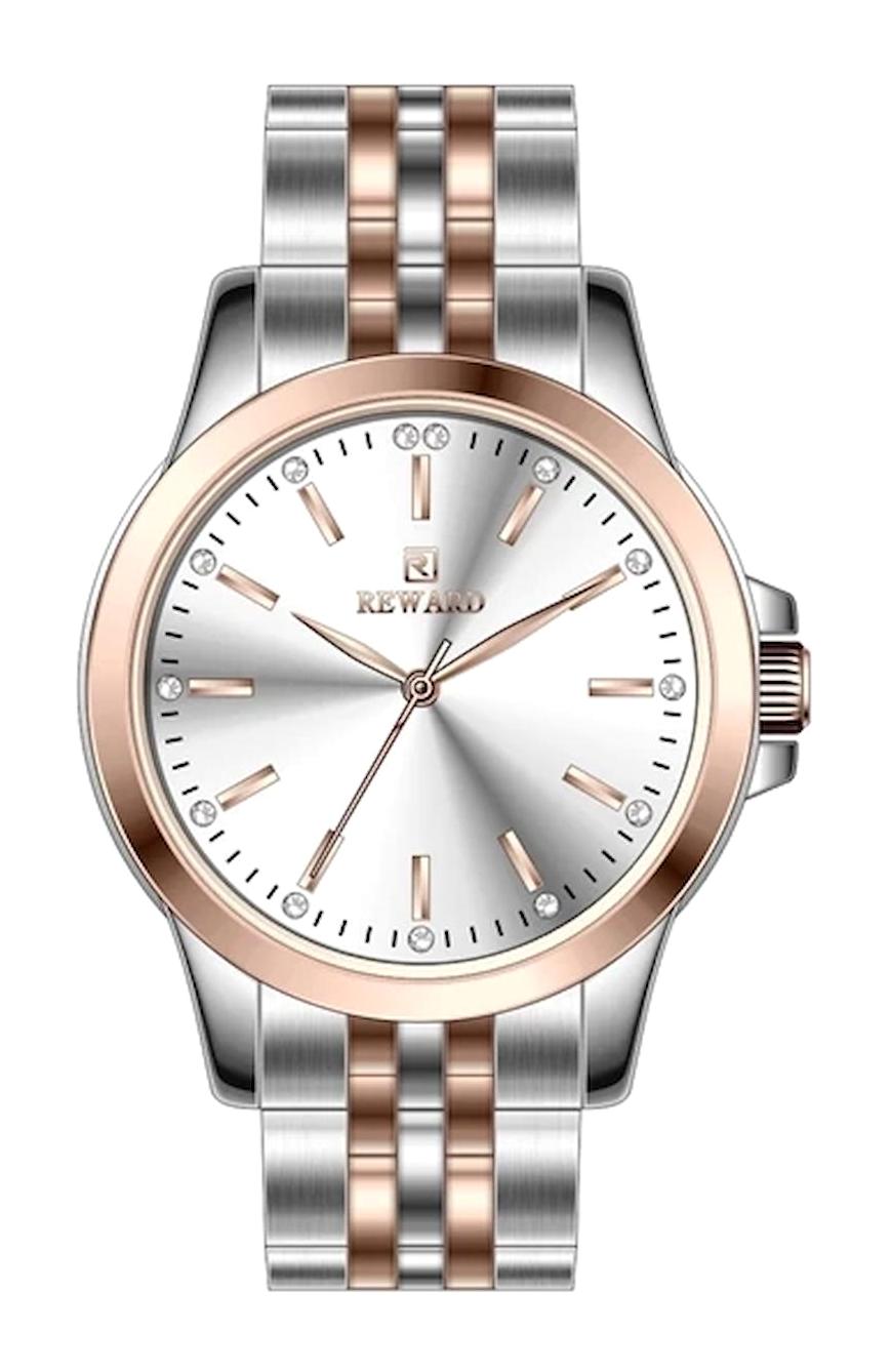 Reward A143768 35 mm Gri-Rose Gold Çelik Kordon Analog Kadın Kol Saati