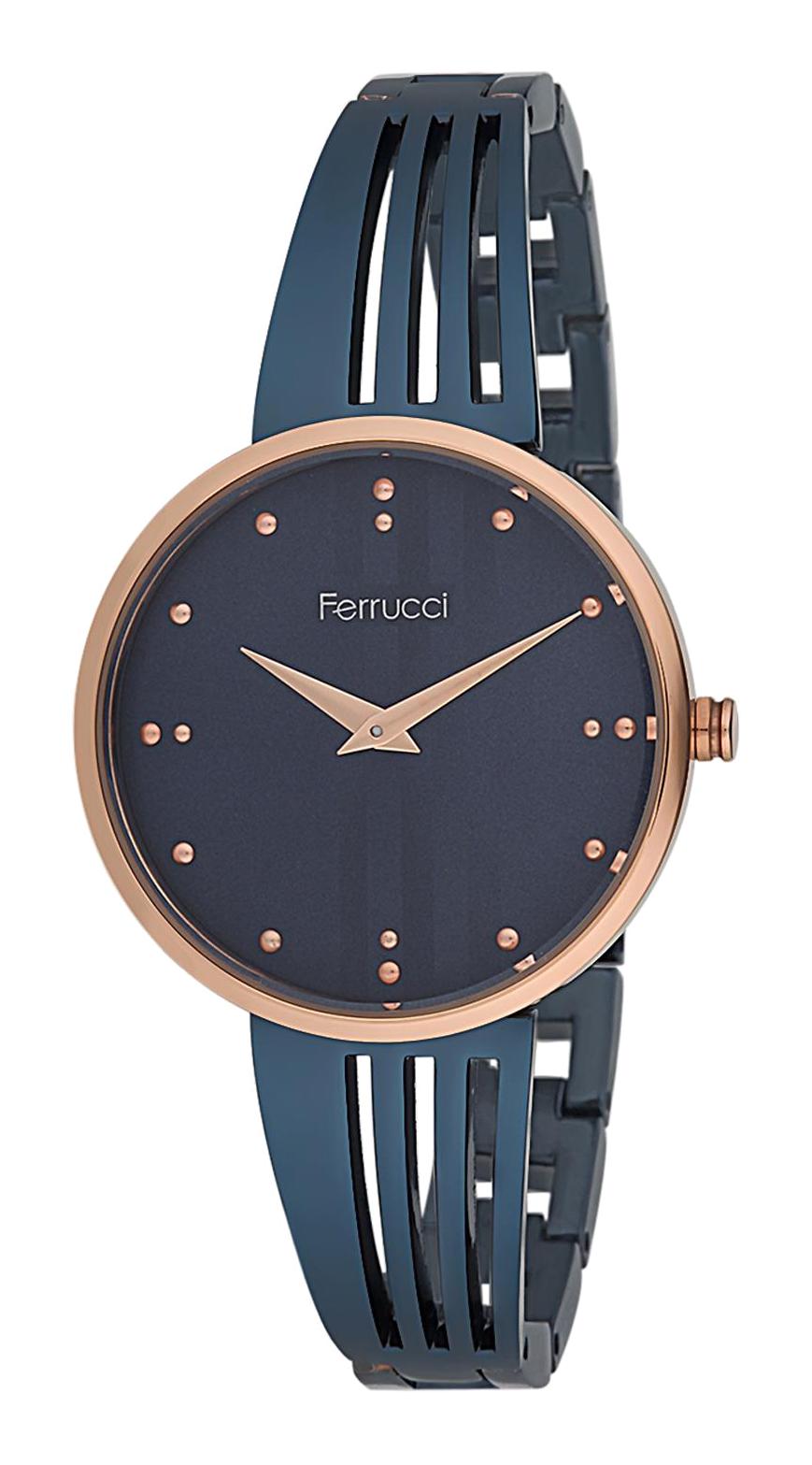 Ferrucci 8FM1764 38 mm Lacivert Metal Kordon Analog Kadın Kol Saati
