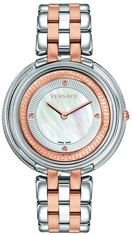 Versace VRSCVA7110014 39 mm Gri-Rose Gold Çelik Kordon Analog Kadın Kol Saati