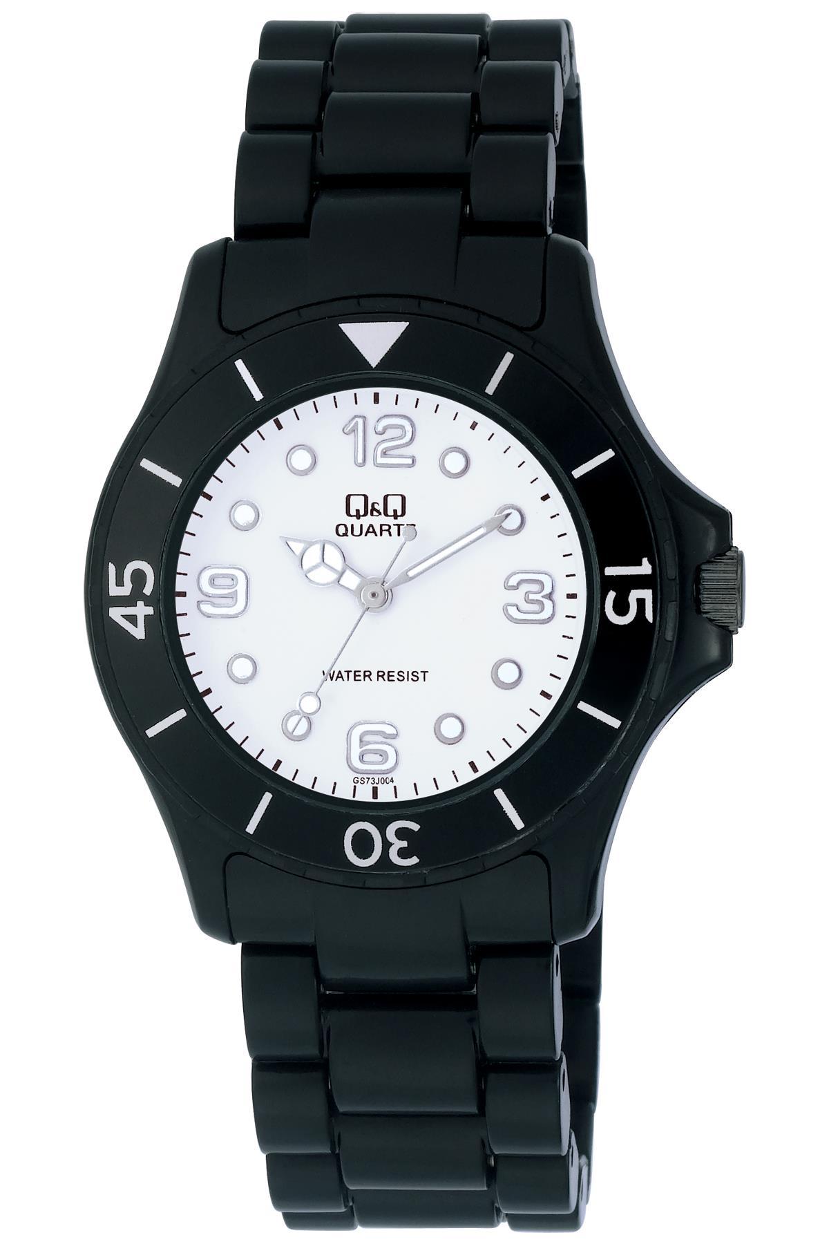 Q&Q 3B33 36 mm Siyah Silikon Kordon Analog Kadın Kol Saati