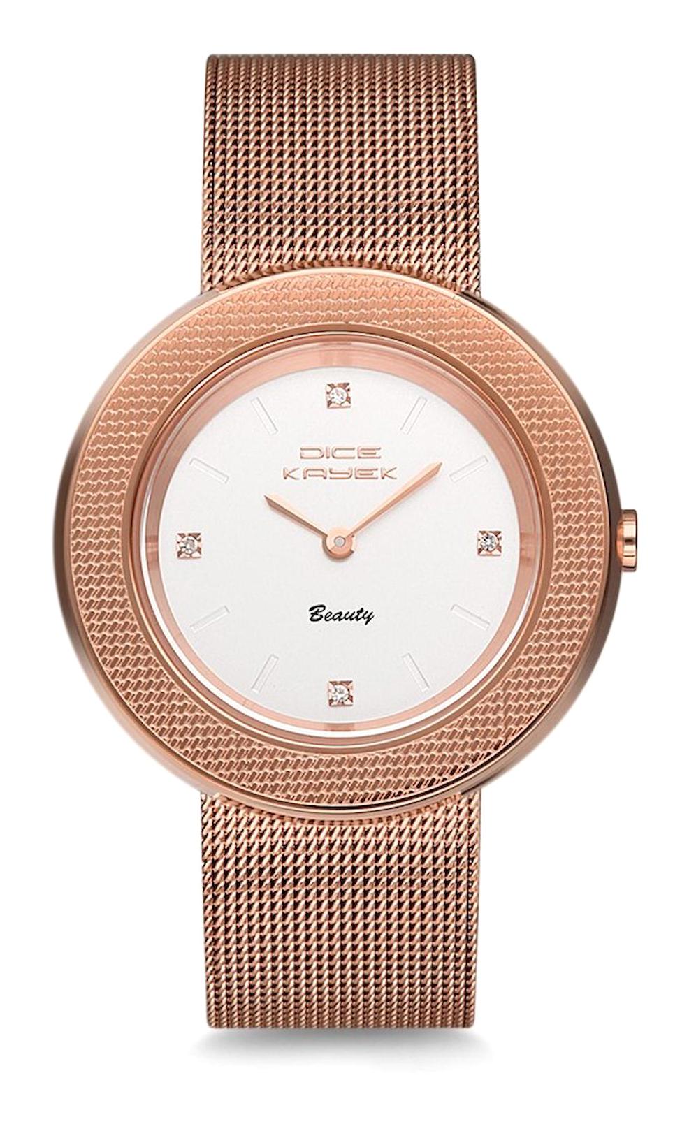 Dice Kayek DK.1.AG1112.01 31-35 mm Rose Gold Çelik Kordon Analog Kadın Kol Saati