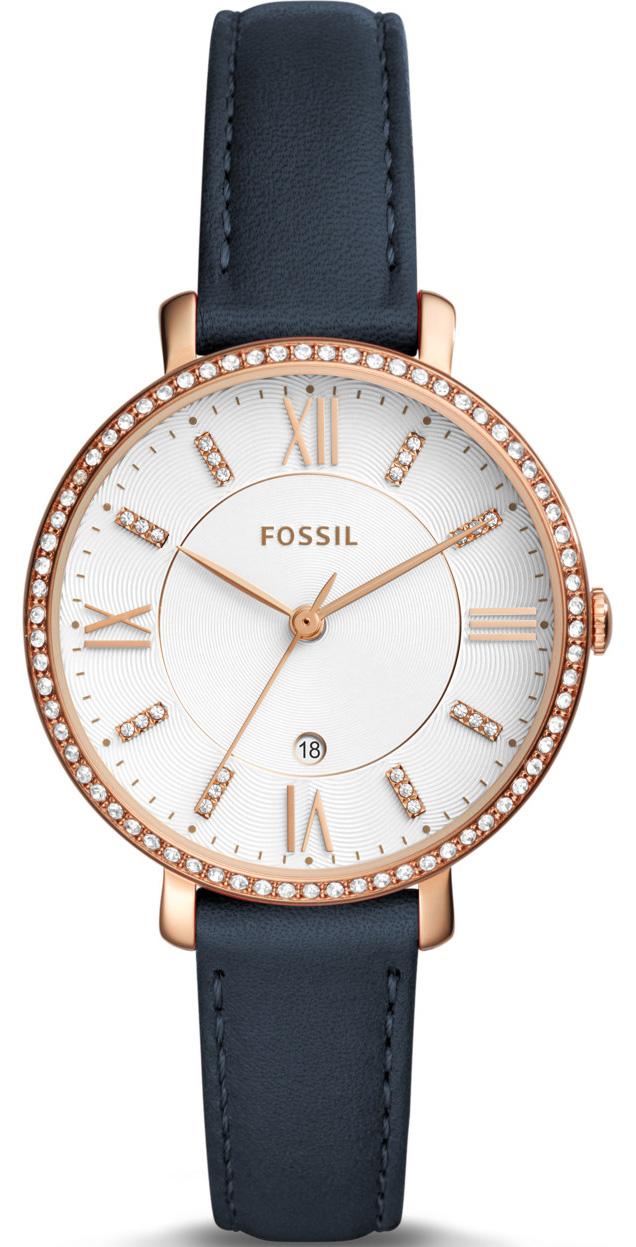 Fossil ES4291 36 mm Lacivert Deri Kordon Analog Kadın Kol Saati