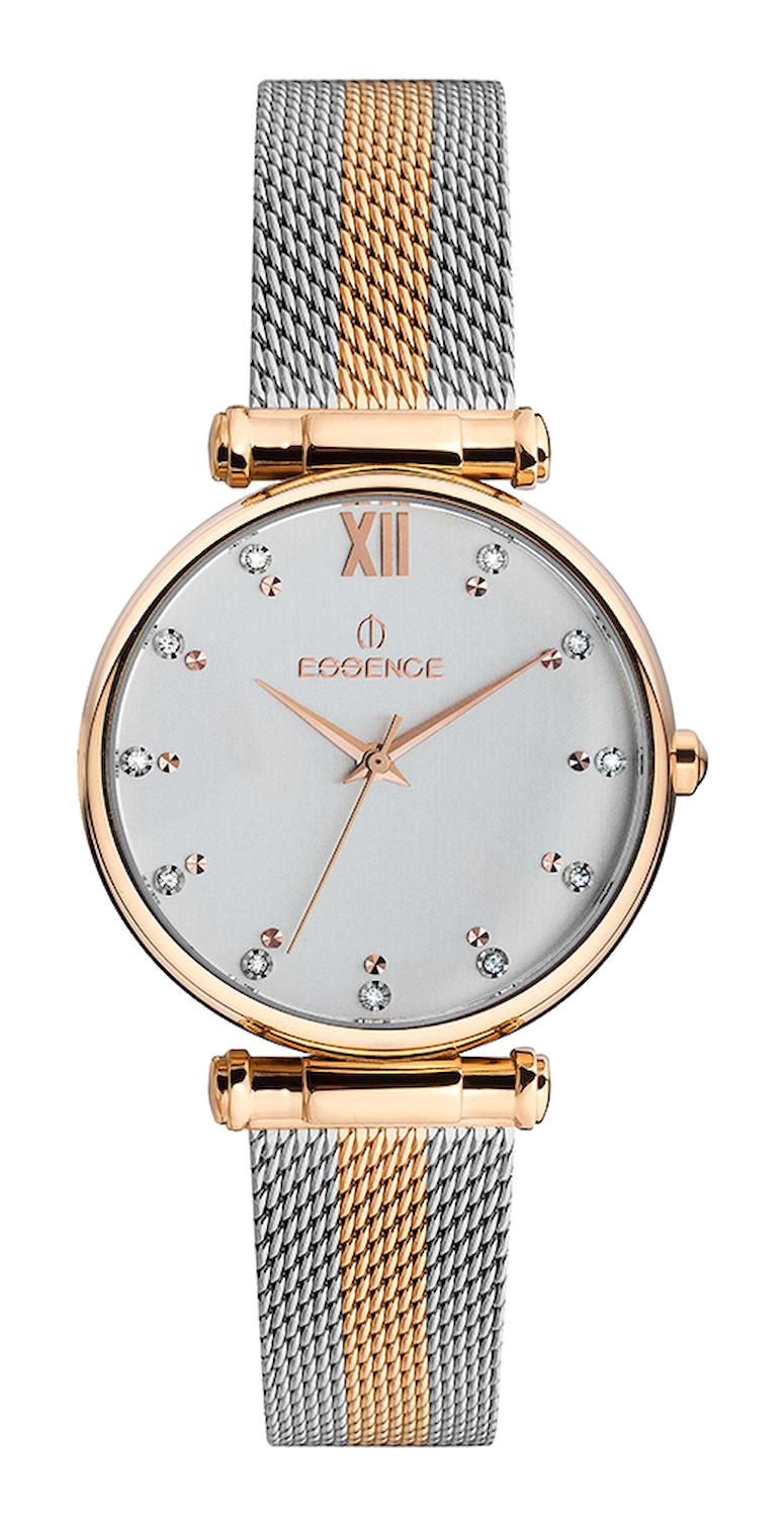 Essence ES6654FE.530 36 mm Gri-Rose Gold Hasır Kordon Analog Kadın Kol Saati