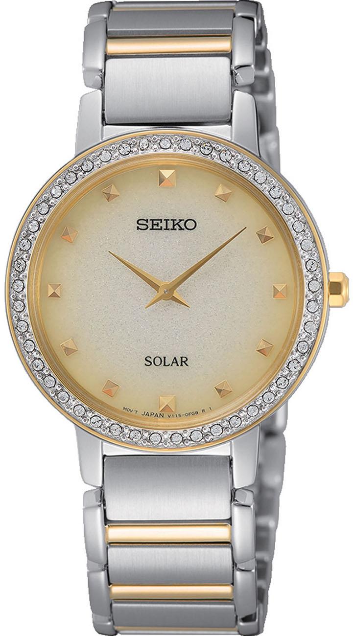 Seiko SUP448P 30 mm Altın-Gri Çelik Kordon Analog Kadın Kol Saati