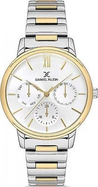Daniel Klein EDK.1.10051.4 35 mm Altın-Gri Metal Kordon Analog Kadın Kol Saati