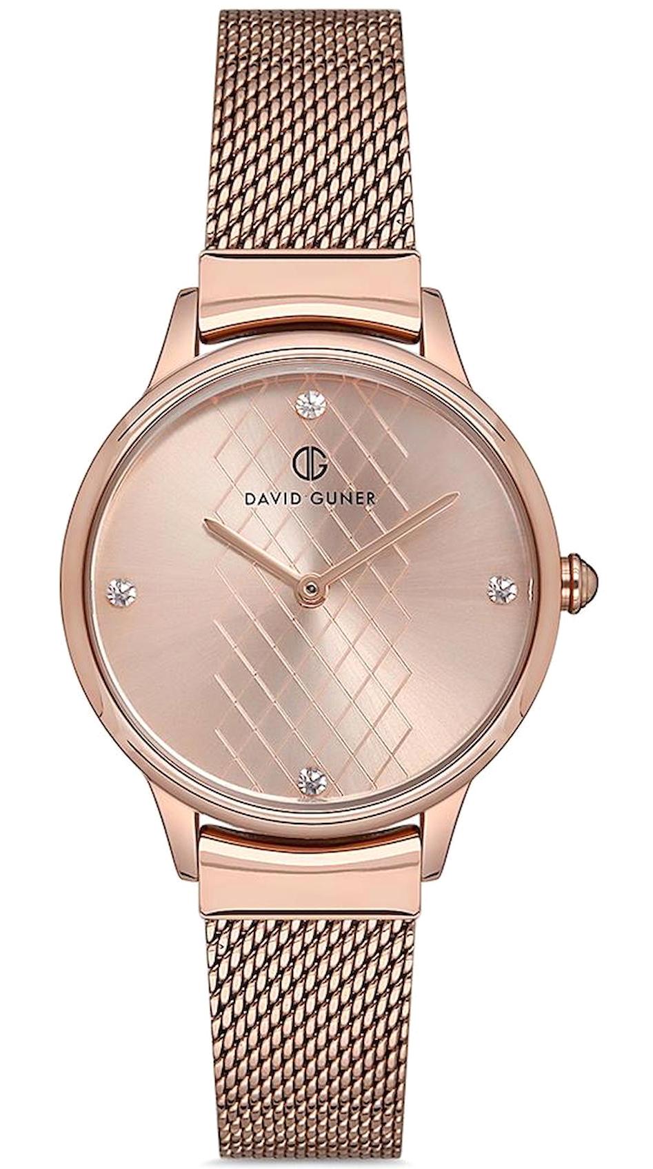 David Guner DG-8144LC-C5 32 mm Rose Gold Çelik Kordon Analog Kadın Kol Saati