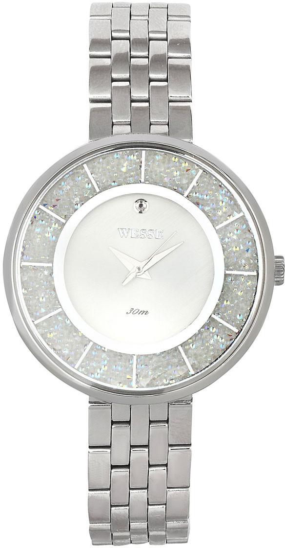 Wesse WWL3000-04SS 36 mm Gri Çelik Kordon Analog Kadın Kol Saati