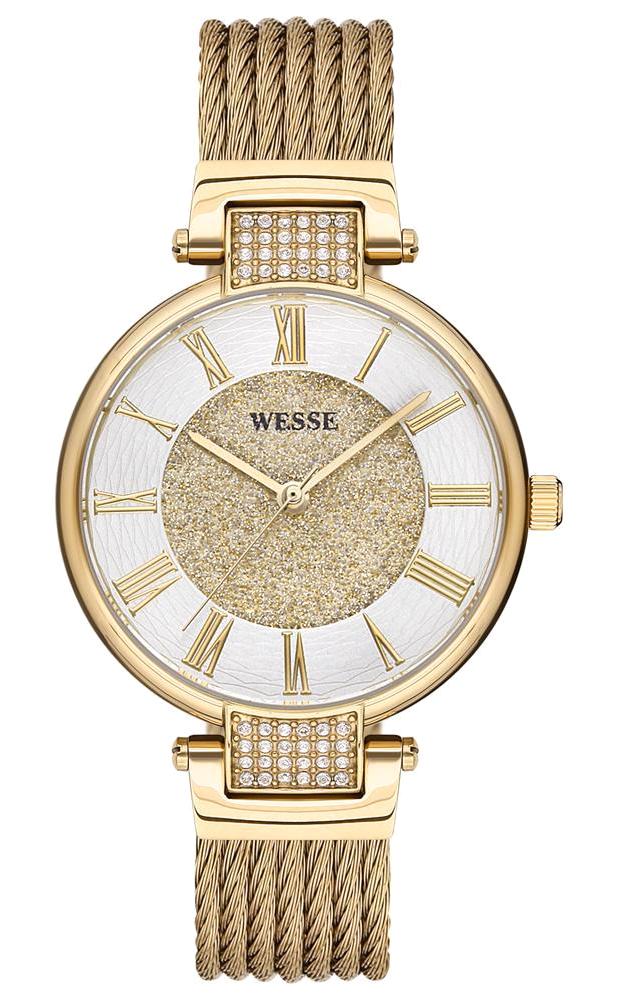 Wesse WWL302304 38 mm Altın Çelik Kordon Analog Kadın Kol Saati