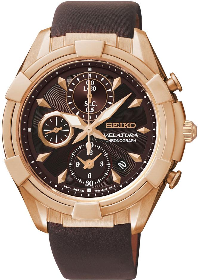 Seiko SNDW54P Takvimli 39 mm Kahverengi Kanvas Kordon Analog Kadın Kol Saati
