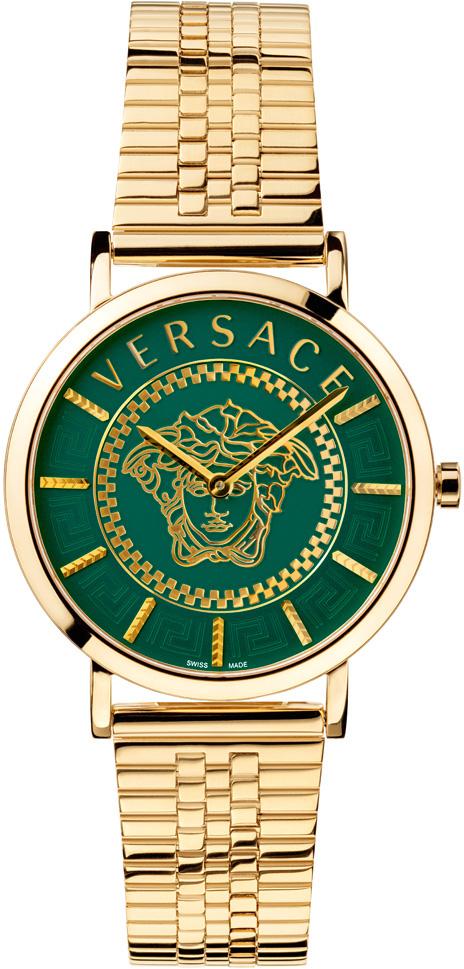 Versace VRSCVEK400921 36 mm Altın Çelik Kordon Analog Kadın Kol Saati