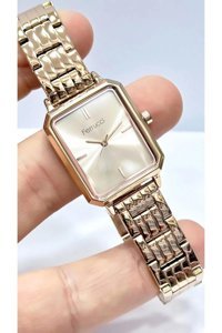 Ferrucci 34 mm Bronz Çelik Kordon Analog Kadın Kol Saati