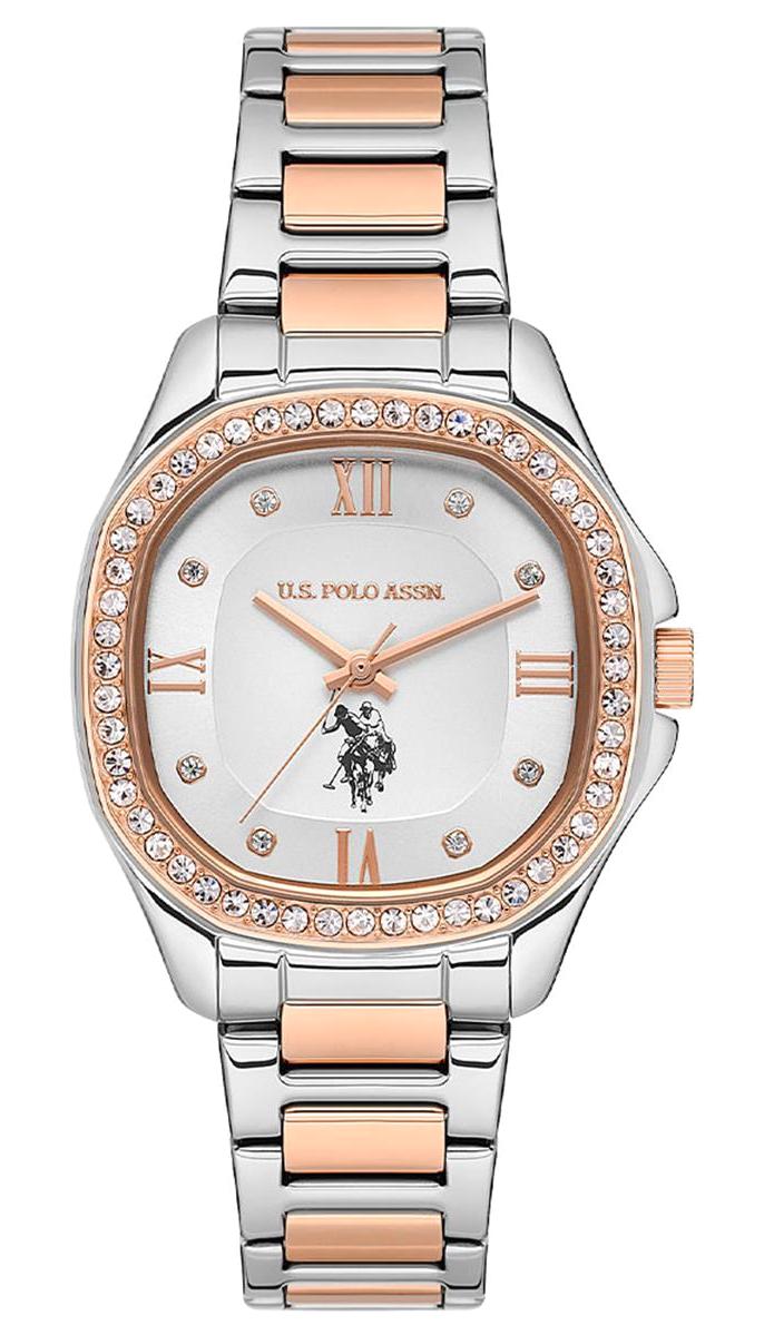 U.S. Polo Assn USPA2088-05 39 mm Gri-Rose Gold Çelik Kordon Analog Kadın Kol Saati