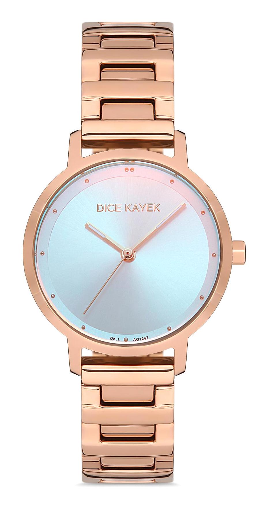 Dice Kayek DK.1.AG1247.01 34 mm Rose Gold Çelik Kordon Analog Kadın Kol Saati