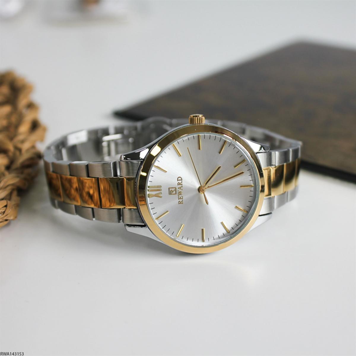 Reward RWA143153 30 mm Altın-Gri Çelik Kordon Analog Kadın Kol Saati