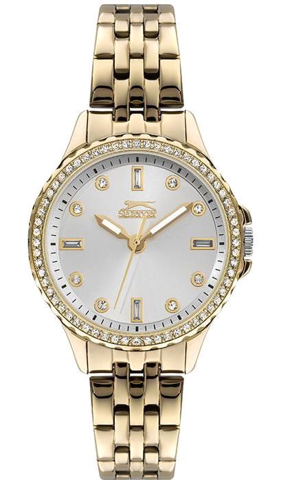 Slazenger SL.09.1944.3.02 35 mm Gri Çelik Kordon Analog Kadın Kol Saati
