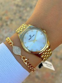 Daniel Klein DK.FT.1.126 31-35 mm Altın Çelik Kordon Analog Kadın Kol Saati