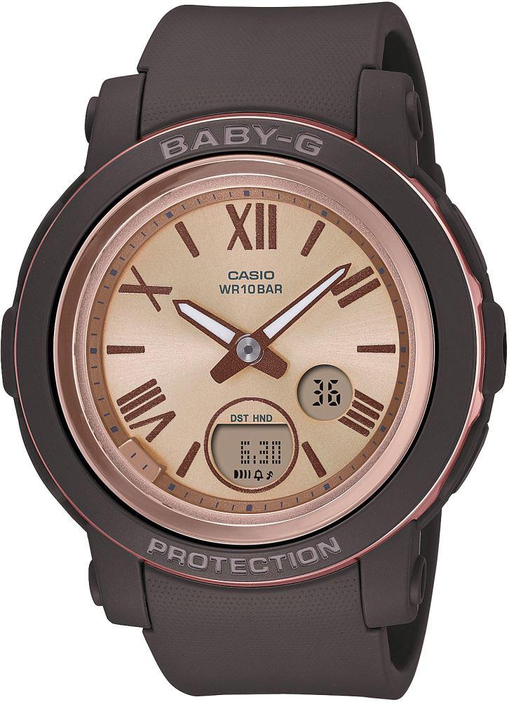 Casio BGA-290-5A Takvimli 41.5 mm Siyah Silikon Kordon Analog Kadın Kol Saati