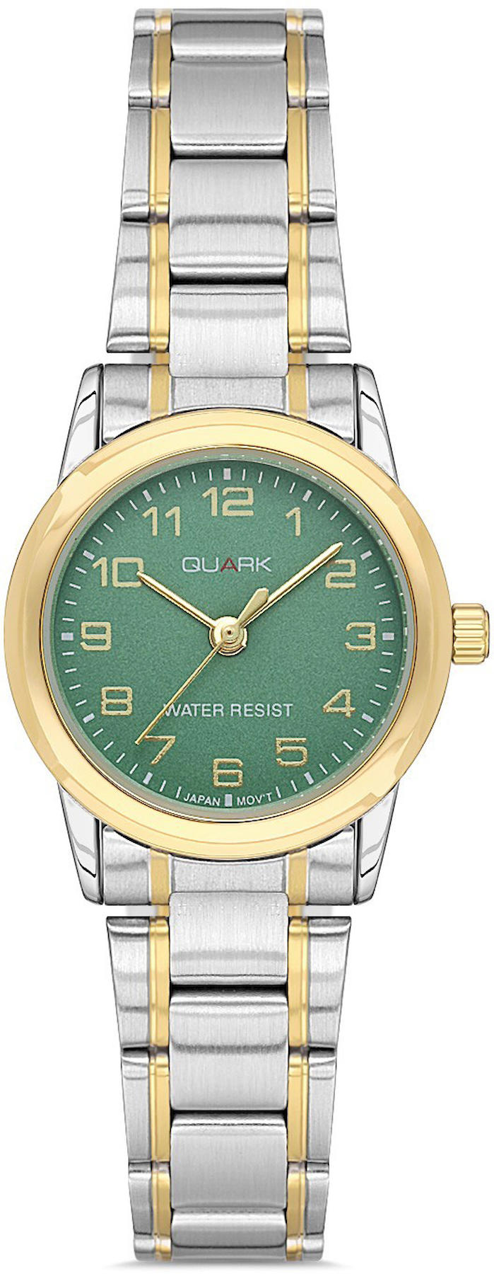 Quark QL-V001SG-3B 34 mm Gri Çelik Kordon Analog Kadın Kol Saati