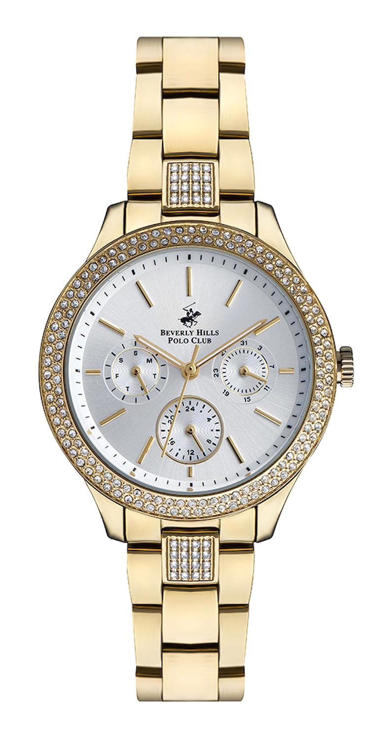 Beverly Hills Polo Club BP3189C.130 36 mm Altın Çelik Kordon Analog Kadın Kol Saati