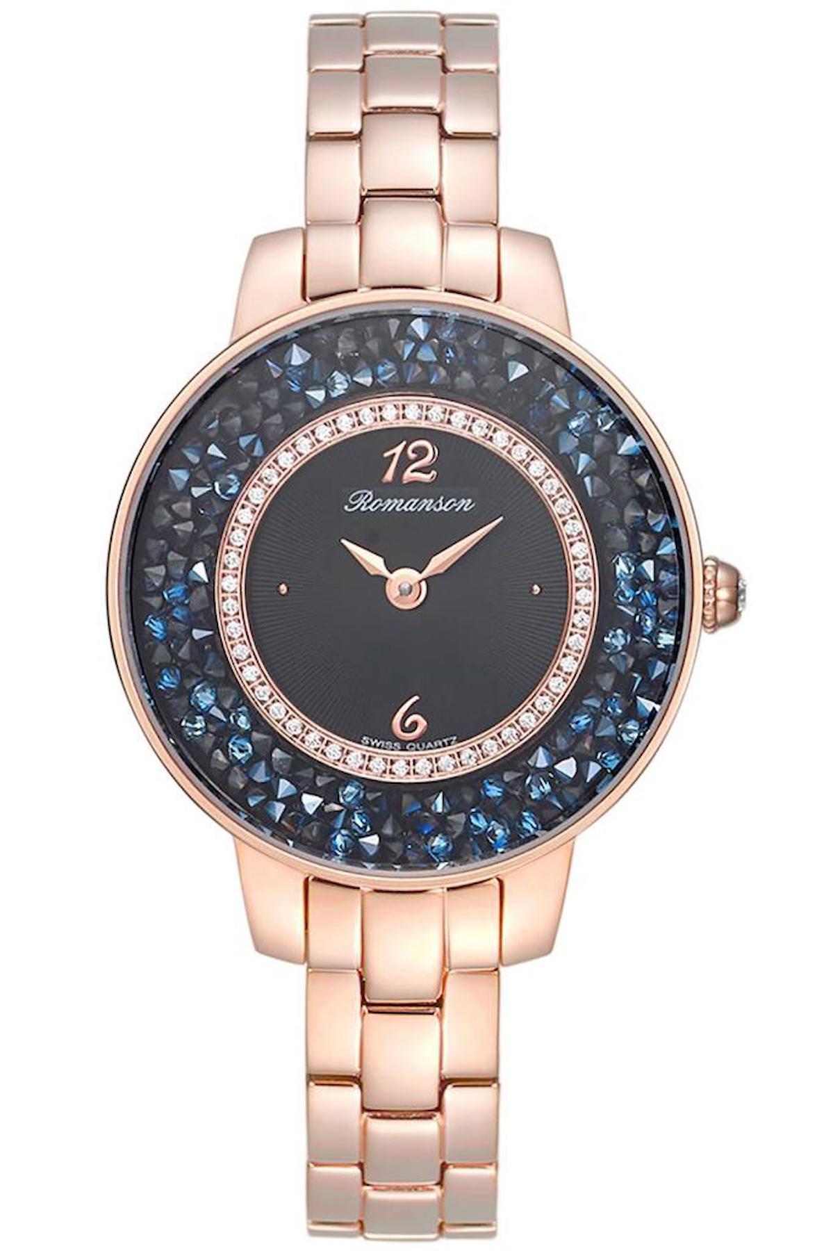 Romanson RM7A29QLRRA3R1 30 mm Rose Gold Çelik Kordon Analog Kadın Kol Saati