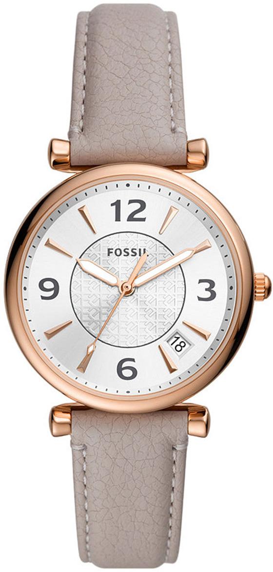 Fossil FES5161 35 mm Gri Deri Kordon Analog Kadın Kol Saati