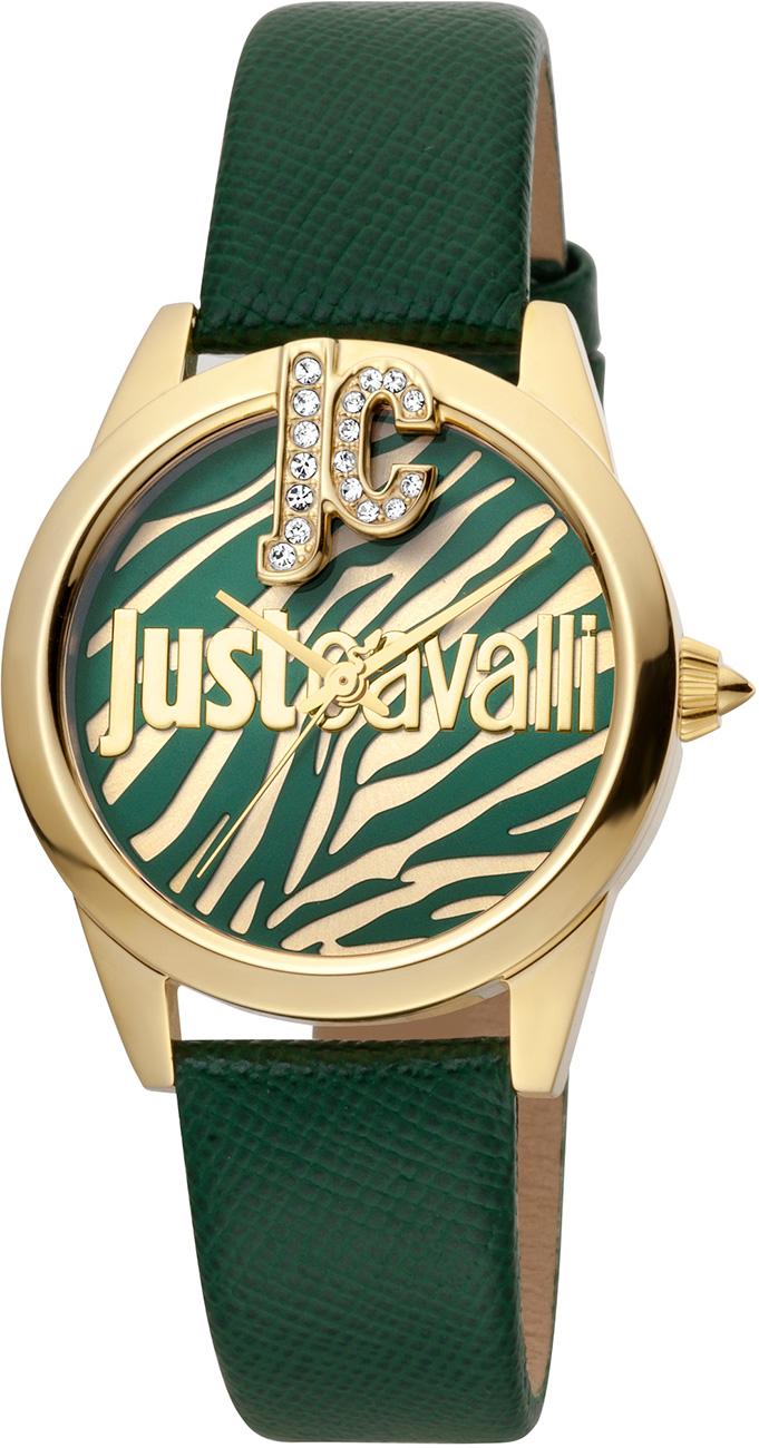 Just Cavalli JC1L099L0025 32 mm Yeşil Deri Kordon Analog Kadın Kol Saati