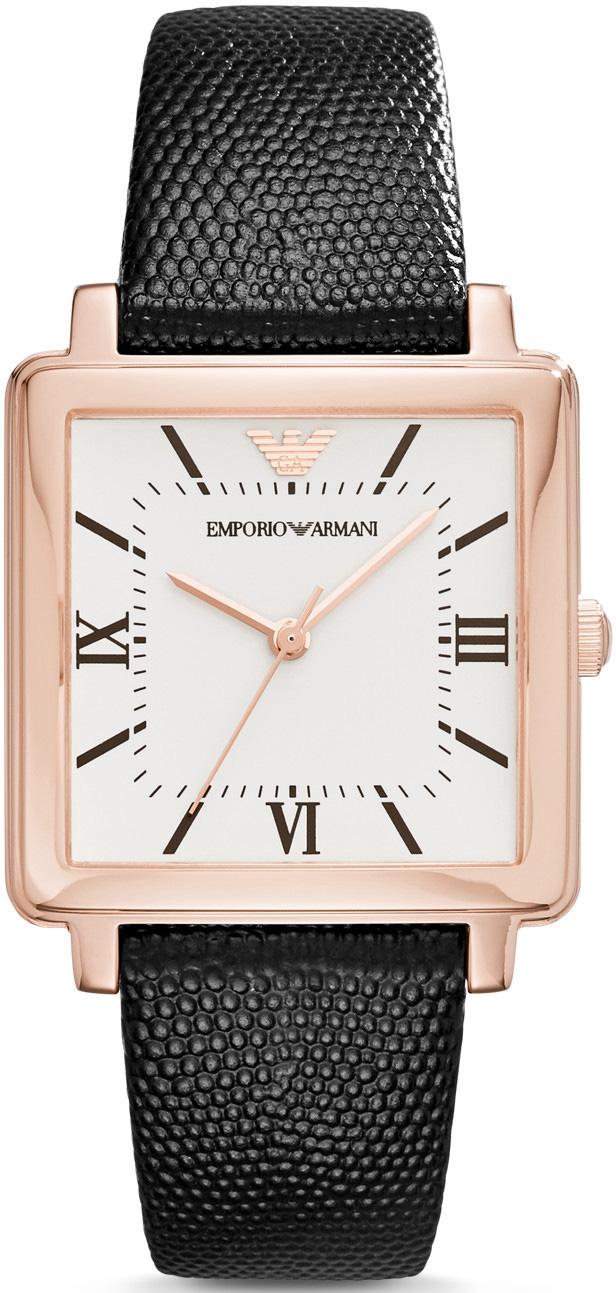 Emporio Armani AR11067 30 mm Siyah Deri Kordon Analog Kadın Kol Saati